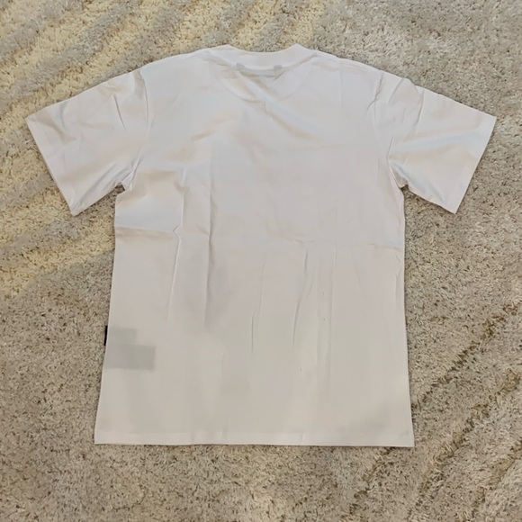 Palm Angels Trouble in Paradise Highlighted Pink White T-Shirt Mens Size Large - Picture 2 of 2